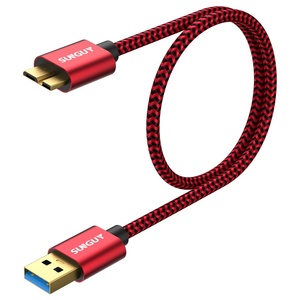 Cable de Datos USB Multifuncional SUNGUY, Listo para Enviar, Cable de Carga Rápida, Material Trenzado Flexible y Ecológico para Banco de Energía de Automóvil - Product Image 1