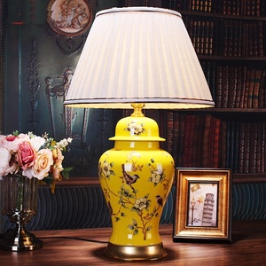 Cooper-Lámpara decorativa <span class=keywords><strong>de</strong></span> cerámica amarilla, <span class=keywords><strong>luz</strong></span> <span class=keywords><strong>aldi</strong></span> <span class=keywords><strong>de</strong></span> lujo para decoración del hogar - Product Image 3