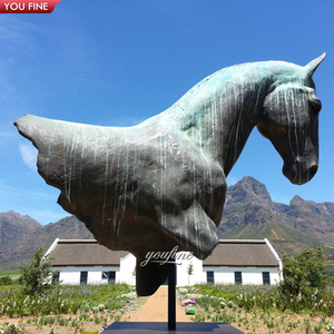 Escultura de Cabeza de Caballo de Bronce Árabe para Jardín Exterior <span class=keywords><strong>en</strong></span> <span class=keywords><strong>Venta</strong></span> - Product Image 5