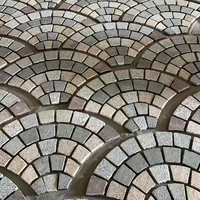 Pavés en granit naturel modernes et personnalisables, durables et écologiques, garantie 5 ans, noir/gris, découpe sur mesure pour allée