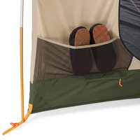 Tente familiale double couche 6 personnes OEM/ODM avec grand vestibule, logo personnalisé, imperméable, plafond haut, pour acheteurs de marques