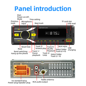 1 Din Car Fm Radio Rca Audio <span class=keywords><strong>Subwoofer</strong></span> Sound Source Disk Card Reader Usb Mp3 Player Automotive Multi D3107 For <span class=keywords><strong>Pioneer</strong></span> - Product Image 4