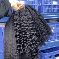 Итальянские кудрявые волосы Factory Curly Miracle Knot для плетения крючком, глубокая волна, предварительно связанные пучки для бохо-причесок, производство