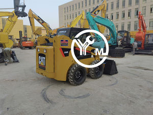 Chargeuse sur pneus Caterpillar 226b d'occasion prête à être expédiée à Shanghai Mini chargeuse avec composants d'origine à 100% Moteur Boîte de vitesses Pompe - Product Image 4