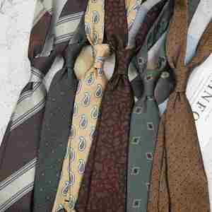 Men's Vintage Cashew Neck Tie Suit Shirt Groom Wedding 8cm Business Formal Professional Striped Neck Ties - Product Image 2