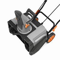 Balayeuse et souffleuse à neige électrique 1800W avec brosse, largeur de déblaiement de 460 mm, portée de 6 m pour allées et jardins