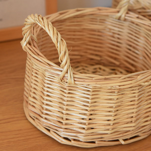 Cesta ovalada de mimbre hecha a mano de 1-3L para almacenamiento de alimentos, uso decorativo - Product Image 1