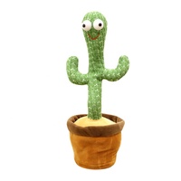 Jouet en peluche électronique pour enfant, Cactus parlant de 15 cm, jouet amusant et divertissant
