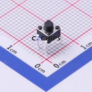 UK-B0201G43-DP25Y Tactile Switch Through hole Component (THT) Switch Single Pole Single Throw Round Button 2.5N Through Hole - Product Image 1