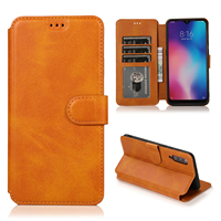 Pour Xiaomi 8 9 étui en cuir rabattable couverture arrière pour Redmi 8A 9A étui de téléphone étui de protection en cuir à rabat