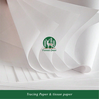 Rollo de Papel de Calco Forest Deer de 50gsm, 60gsm, 70gsm para Plotter y Dibujo de Ingeniería