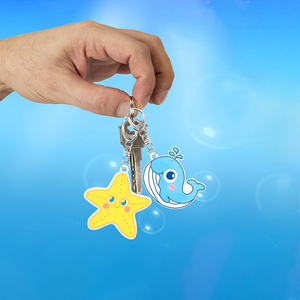 Llavero de Acrílico con Diseño Creativo de Animales Marinos, Colgante Decorativo de Moda, Pequeño Regalo Promocional - Product Image 4