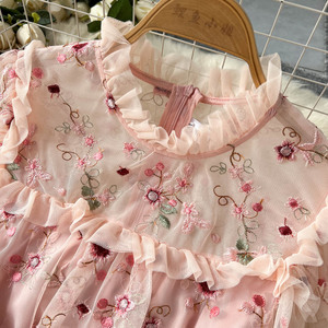 Abito da sera lungo di lusso in pizzo ricamato <span class=keywords><strong>a</strong></span> rete, elegante e raffinato - Product Image 3