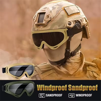 Lunettes tactiques coupe-vent Paintball lunettes de tir Camping randonnée prévention du sable UV400 Anti-buée lunettes de cyclisme