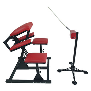 YuanHongJin Vermelho BDSM Ajoelhado Cadeira com Suporte Multi-Posição PU Couro Padding Adulto Restraint Play Qualidade <span class=keywords><strong>Sex</strong></span> Furniture - Product Image 5