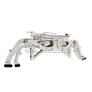 Silencieux d'échappement à <span class=keywords><strong>performance</strong></span> sonore agressive pour <span class=keywords><strong>Audi</strong></span> <span class=keywords><strong>R8</strong></span> V10 5.2L <span class=keywords><strong>Plus</strong></span> 2017 + Catback Valve Racing Exhaust - Product Image 3