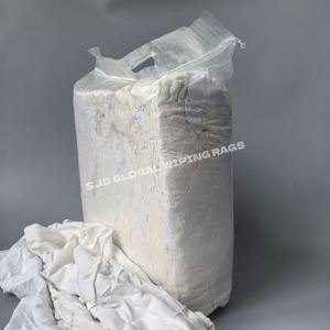 Trapos de Limpieza Industriales de Grado A+, Trapos de Algodón Blanco Absorbentes, Trapos de Tela de Felpa Reciclada Blanca - Product Image 1