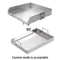 Plancha de cuisson professionnelle en acier inoxydable pour barbecue extérieur, fabrication OEM, style mexicain