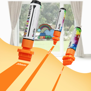 Spidol kapur untuk jendela, kaca, keramik halus, papan tulis, plastik, LED, 30mm/15mm/10mm/6mm/3mm/1mm