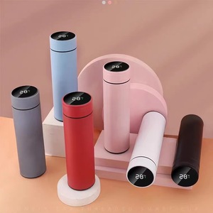 Bouteille d'eau intelligente <span class=keywords><strong>2022</strong></span> avec infuseur, en acier inoxydable, thermos, gourde isotherme numérique avec affichage LED de la température - Product Image 1