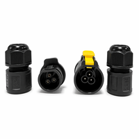 Connecteur étanche IP68 LP-20, prise mâle-femelle 2 voies 3 broches 24A 450V PA66 ignifuge, testé 20M 150H pour extérieur et souterrain
