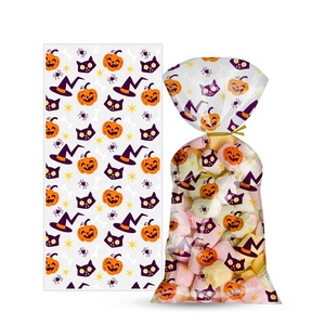 Sacolas de Presente de Halloween Personalizadas em Plástico, Sacolas Transparentes de Cellophane para Doces de Halloween - Product Image 4