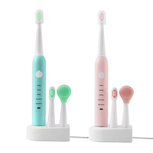 Cepillo de Dientes Eléctrico OEM, Limpieza como de un Dentista, Recargable, 5 Modos Opcionales con 4 Cabezales de Repuesto - Product Image 4