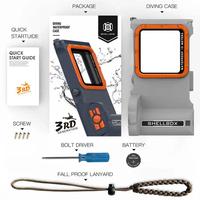 Funda Impermeable para Teléfono Móvil con Certificación IP68 de 15 Metros de Profundidad, con Protector de Pantalla Integrado, Cordón y Protector de Cámara