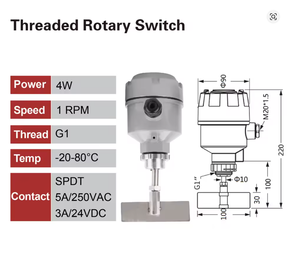 Medidor de Nivel por Radar de 26 GHz, Sensor de Nivel de Agua para Tanques - Product Image 1