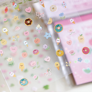 Lot de 24 feuilles d'autocollants découpés à l'emporte-pièce de style coréen série Bento gonflée rose autocollants de planificateur de matériel Little Nose <span class=keywords><strong>Ga</strong></span> - Product Image 4