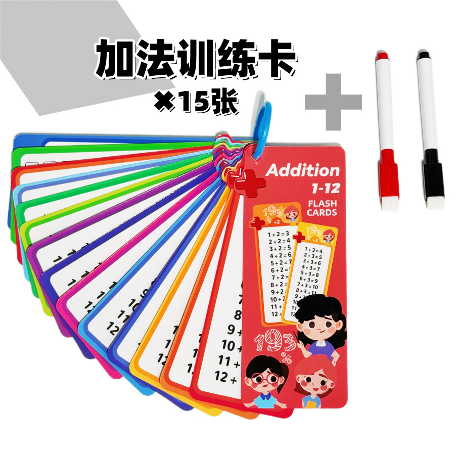 Addition training cards