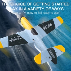 <span class=keywords><strong>Avion</strong></span> RC Z61 2,4 GHz 3 canaux, planeur à voilure fixe 3 axes, modèle en mousse EPP, jouet piloté (<span class=keywords><strong>BF109</strong></span>) inspiré de la Seconde Guerre mondiale allemande, avec batterie, pour amateurs et cadeaux - Product Image 2