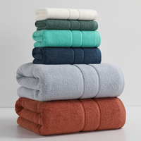 Ensemble de serviettes en coton pur éponge multicolores pour salle de bain, douces et absorbantes, pour hôtel, spa, usage domestique, vente en gros pour la famille