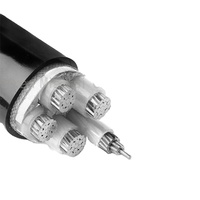Standard 0,6/1kV YJLV 95 mm Aluminium 5-adriges PVC-isoliertes flexibles Stromkabel