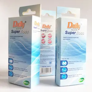 Fio dental super flutuante, fio dental para limpeza profunda dos dentes 50 peças