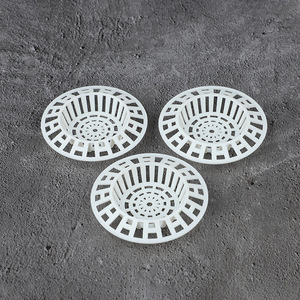 Crépine de vidange ronde en plastique blanche pour évier, cuisine, salle de bain, compatible lave-vaisselle - Product Image 3
