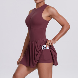 Ensemble de vêtements de sport pour femmes grande taille, 5 pièces, pour l'exercice, le golf, le yoga, la danse, le tennis, la gym, la course à pied, la remise en forme, en spandex/nylon - Product Image 6