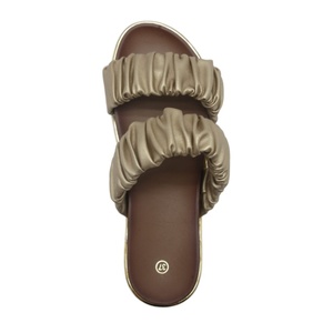 Sandalias de Punta abierta con dos correas para <span class=keywords><strong>mujer</strong></span>, zapatos de moda, sandalias de compras al aire libre con soporte de arco anómico y cubrebocas de tacón, novedad - Product Image 2