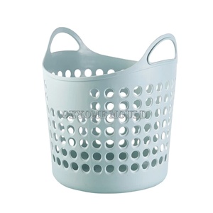 Panier à linge pliable en acier moulé par <span class=keywords><strong>injection</strong></span> pour salle de bain, produit ménager, bac de rangement pour vêtements - Product Image 1