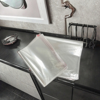 Sacs jetables autocollants transparents en plastique de 10x20cm, vente directe usine, pour chaussettes, masques, chaussures et fourrures