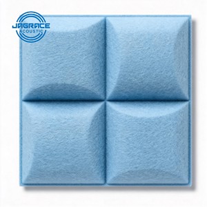 Panneaux acoustiques décoratifs en feutre PET 3D sculpturaux Jagrace, dalles murales insonorisantes pour hôtels de luxe et cinémas - Product Image 2