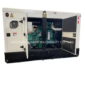 Lãnh đạo điện máy phát điện im lặng 30Kw Máy phát điện cách âm với động cơ ban đầu 4bt3.9-G2 ba giai đoạn Máy phát điện diesel