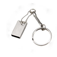 Mini clé USB en métal 2GB 4GB 8GB 16GB 32GB capacité nouvelle clé de voiture d'interface USB 2.0 pour cadeau de Promotion