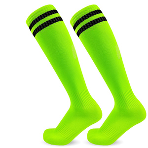 Customizable Children Youth Football Grip <b>Socks</b> Embroidered Autumn Knitted Sweat Absorbent Anti Slip Breathable Cotton - Product Image 5