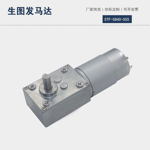 มอเตอร์เกียร์ดีซี Stf-5840-555 24V 36V แม่เหล็กถาวร แบบแปรงถ่าน ติดตั้งแบบหน้าแปลน ปิดมิดชิด แรงบิดสูง ล็อคตัวเองได้ - Product Image 5