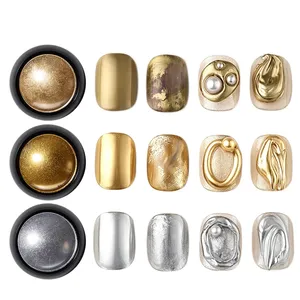 3 Colors Magic <b>Mirror</b> Powder for Nails Metallic Gold Silver Chrome Nail Powder Holographic <b>Mirror</b> Effect for Nail Art Decoration - Product Image 1