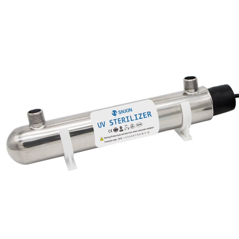 16W 2GPM 304 stainless steel water treatment UV germicidal lamp UV water sterilizer