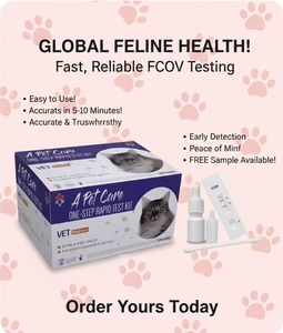 Instrumento de diagnóstico rápido FELINE para testes de ANTÍGENO do vírus Calicivirus + Herpes para uso veterinário. - Product Image 3