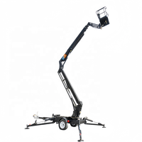 Nacelle élévatrice hybride OFY 220V/110V à moteur diesel, remorquable, avec une hauteur de travail de 24 m, télescopique et rotation à 360°
