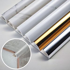 Phong cách hiện đại <span class=keywords><strong>9mm</strong></span> Nhôm trang trí góc <span class=keywords><strong>TRIM</strong></span> kim loại gạch Bảng điều chỉnh <span class=keywords><strong>TRIM</strong></span> - Product Image 1